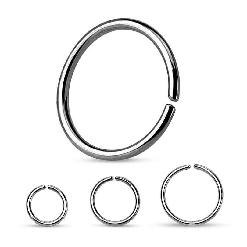 Semplice endless ring in titanio
