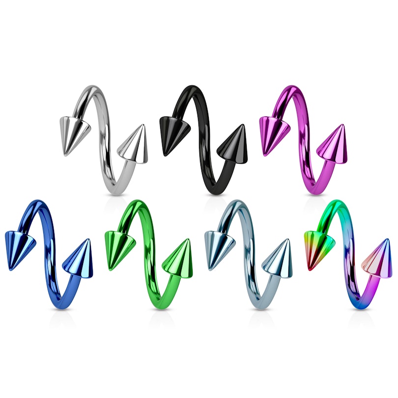 Cerchio twister con punte in diversi colori
