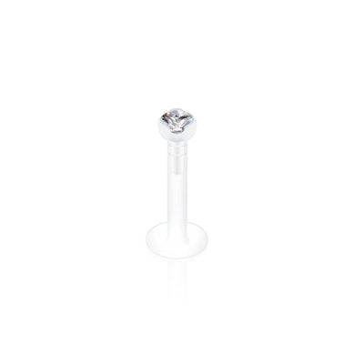 Labret in ptfe con pietre di vari colori