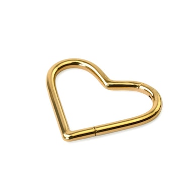 Cerchio con cerniera in titanio a forma di cuore