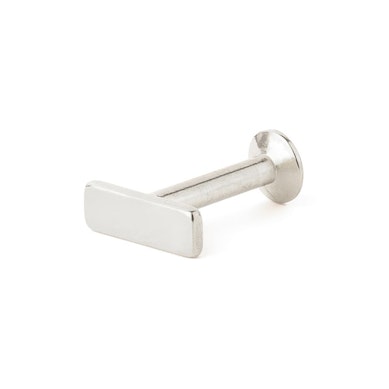 Labret con filettatura interna e top rettangolare