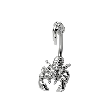 Piercing all'ombelico con scorpione