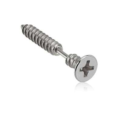 Piercing all'orecchio a forma di vite