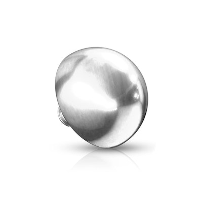 Dermal top in oro 14K con forma di cupola