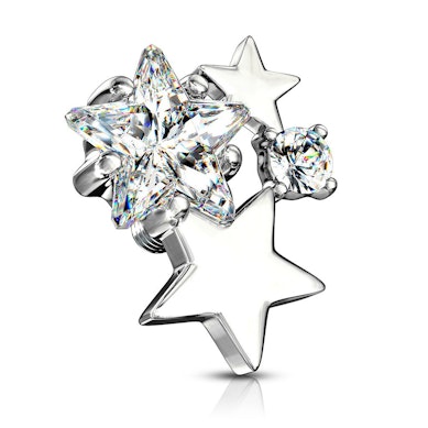 Dermal top con pioggia di stelle