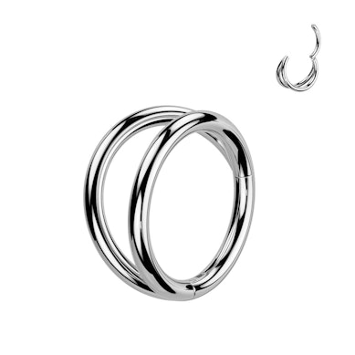 Cerchio in titanio con anello doppio