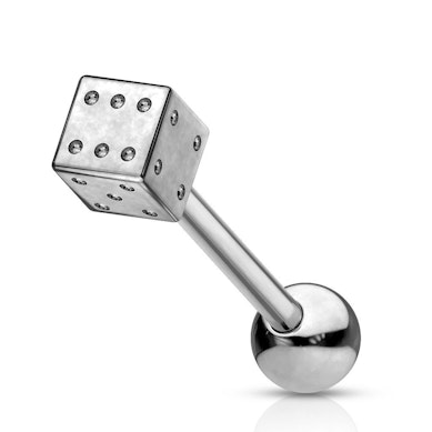 Piercing alla lingua con dado