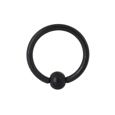 Captive bead ring nero opaco