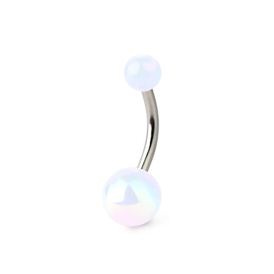 Barra per ombelico con sfere metalliche