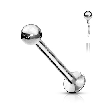Labret push-in in acciaio chirurgico