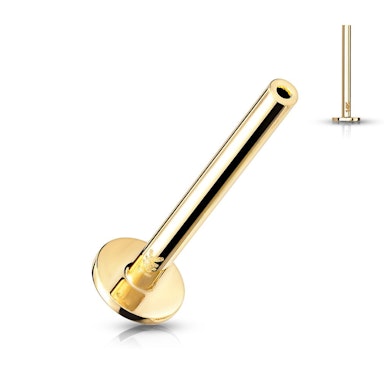Labret push-in in oro 14K