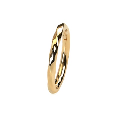 Cerchio in oro 14K con design intrecciato