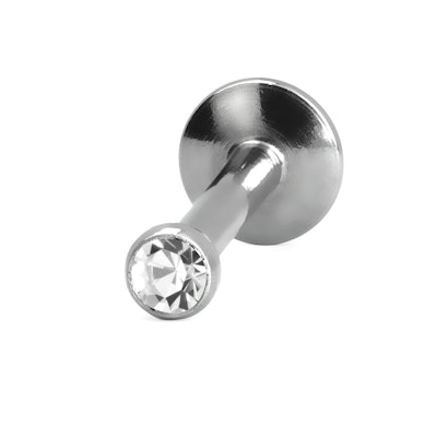 Labret con pietra e filettatura interna