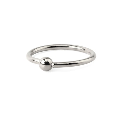 Cerchio in titanio con sfera fissa