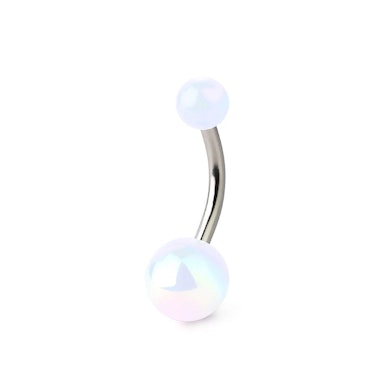 Barra per ombelico con sfere metalliche