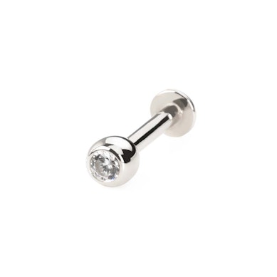 Labret in oro 14K con pietra
