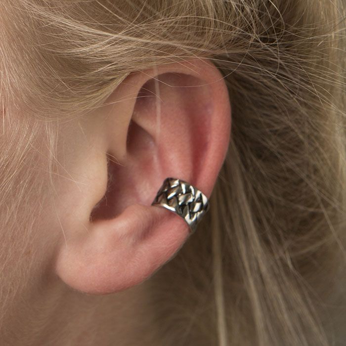 Earcuff con fantasia intrecciata