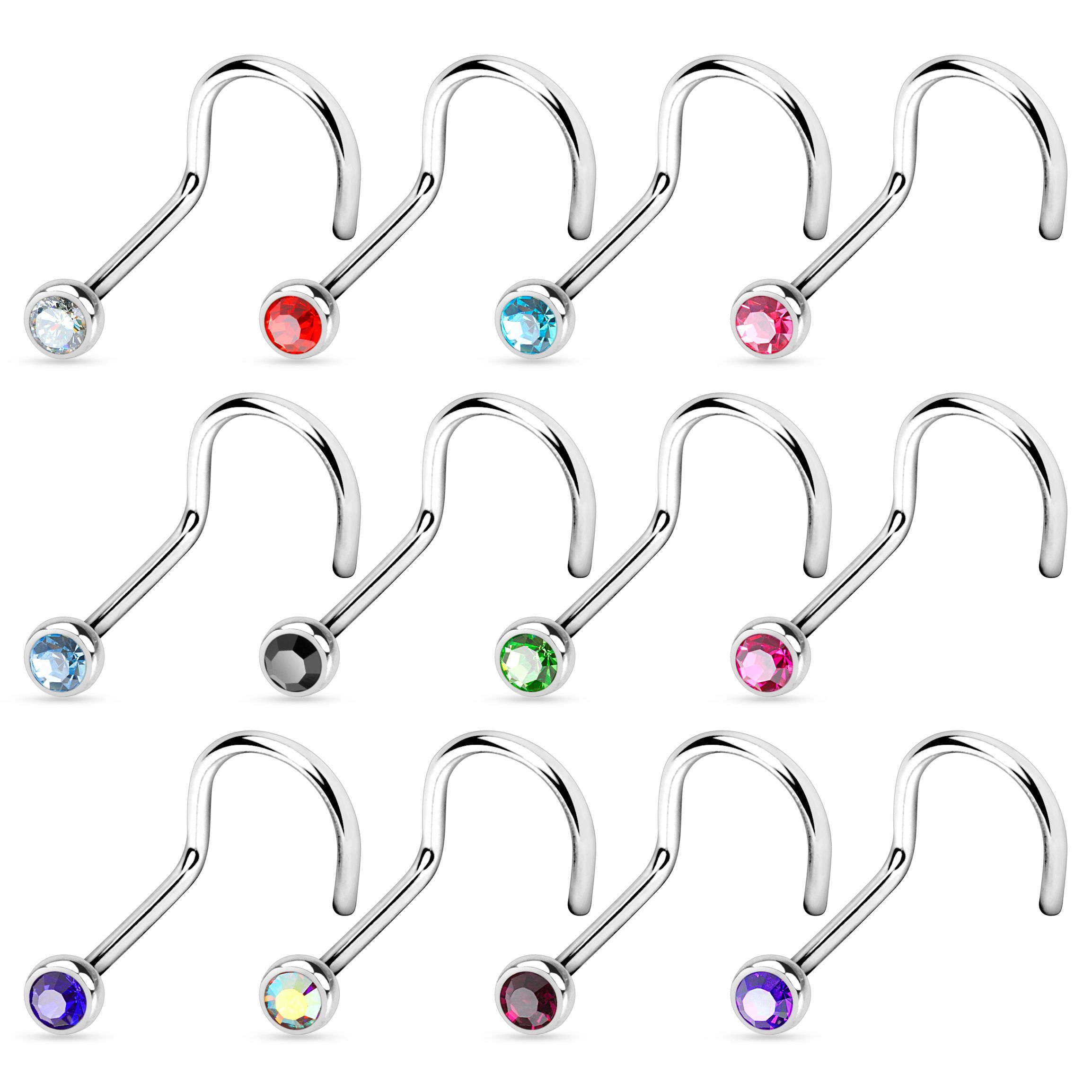 Piercing a uncino in titanio