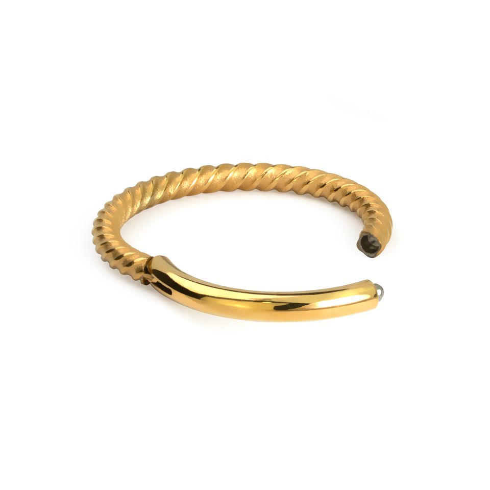 Anello con cardine e design intrecciato