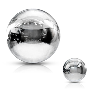 Sfera in acciaio chirurgico con filettatura