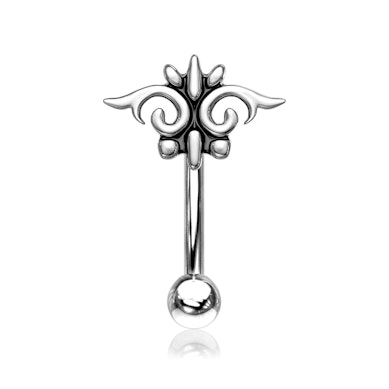 Asta curva con motivo tribale