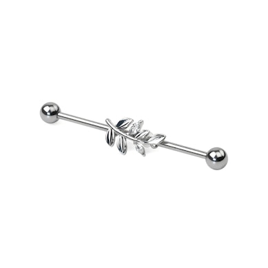 Piercing industriale con foglie