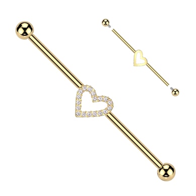 Barra industrial in titanio con cuore centrale