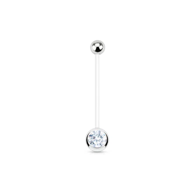 Piercing all'ombelico per gravidanza con pietra in vari colori