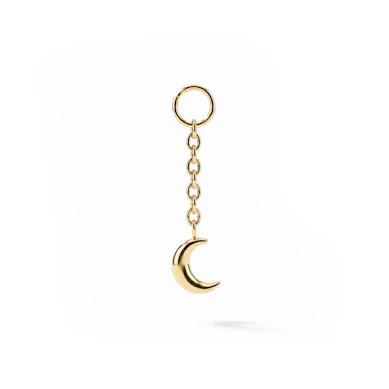 Charm in titanio con luna