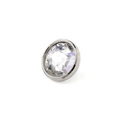 Dermal top in titanio con pietra colorata