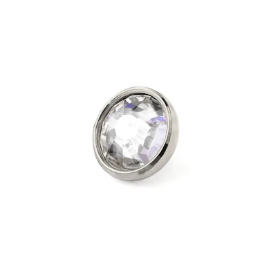 Dermal top in titanio con pietra colorata
