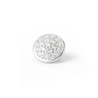 Dermal top in oro 14K con pietre incastonate