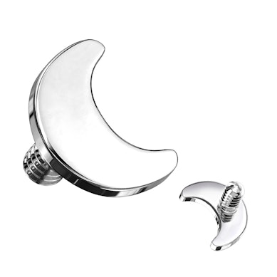 Dermal top in titanio con luna