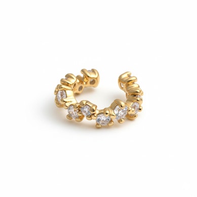 Ear cuff con pietre asimmetriche
