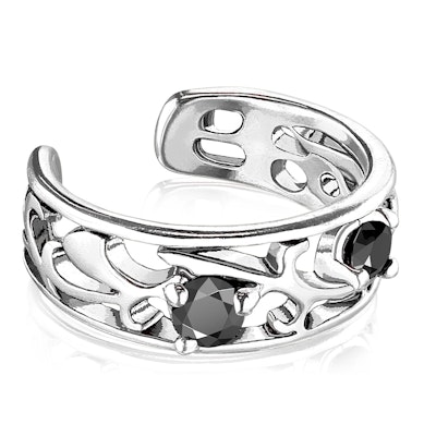 Earcuff con design a filigrana ramificata