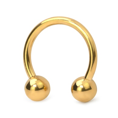 Ferro di cavallo in titanio colorato con filettatura interna