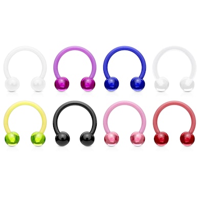 Set di 8 piercing circolari in PTFE