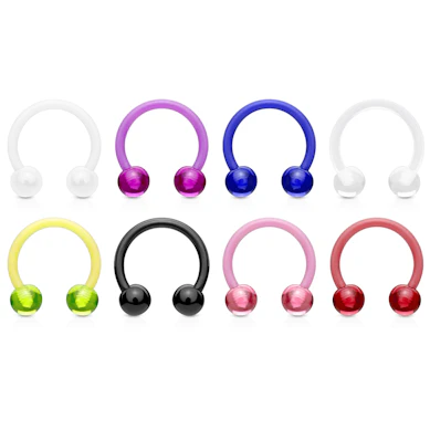 Set di 8 piercing circolari in PTFE