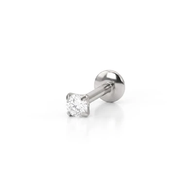 Labret in titanio con vari design di pietre