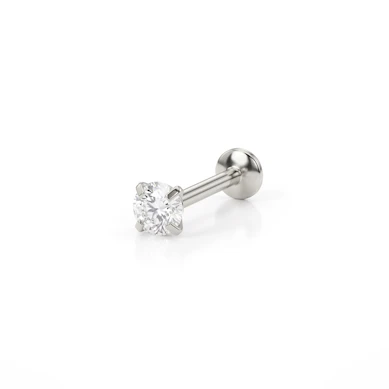 Labret push-in con pietra brillante