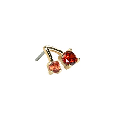 Top push-in in oro 14K con ciliegie