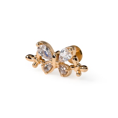 Labret con tre farfalle