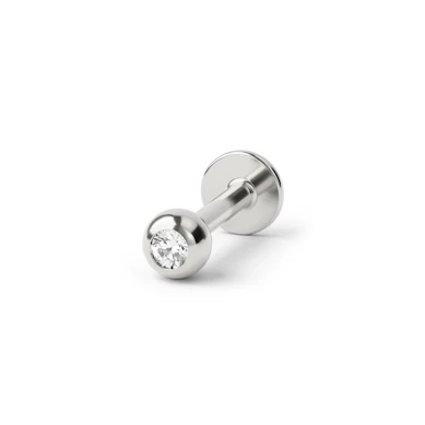 Labret con pietra incastonata