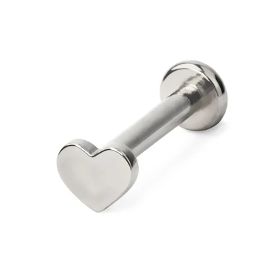 Labret in titanio con filettatura interna e top in vari design