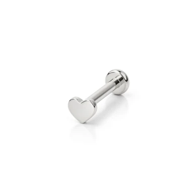 Labret in titanio con filettatura interna e top in vari design
