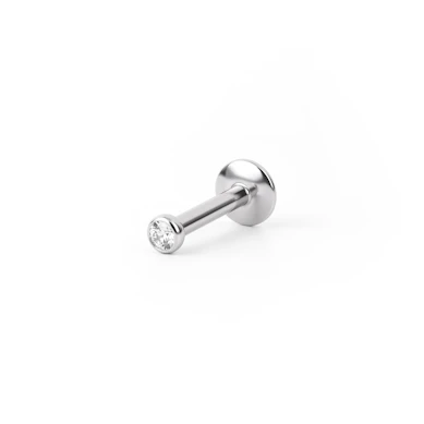Labret con pietra e filettatura interna