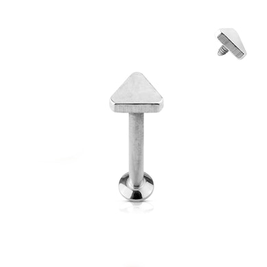Labret con punta triangolare e filettatura interna
