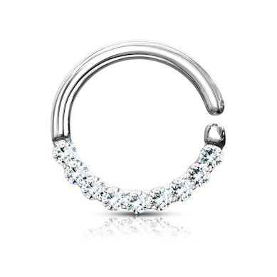 Cerchio per septum con fila di pietre