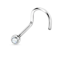 Piercing a uncino in titanio