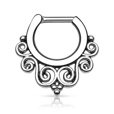 Septum clicker con design intrecciato